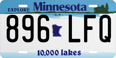 MN license plate 896LFQ