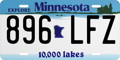 MN license plate 896LFZ