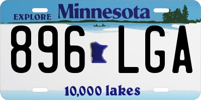 MN license plate 896LGA
