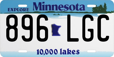 MN license plate 896LGC