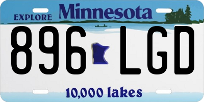 MN license plate 896LGD