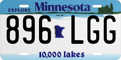 MN license plate 896LGG