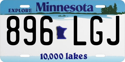 MN license plate 896LGJ