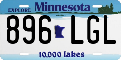 MN license plate 896LGL