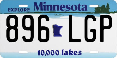 MN license plate 896LGP