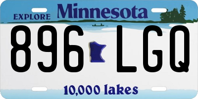 MN license plate 896LGQ
