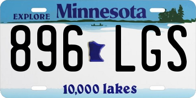 MN license plate 896LGS