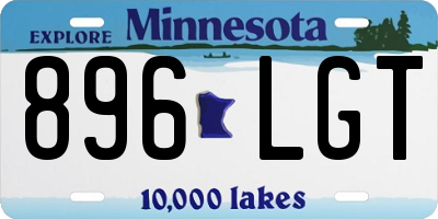 MN license plate 896LGT