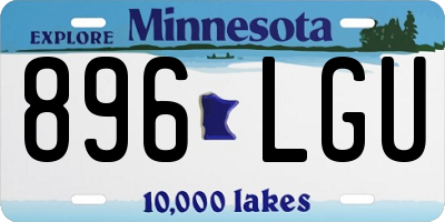 MN license plate 896LGU