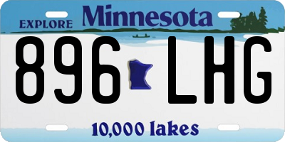 MN license plate 896LHG