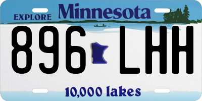 MN license plate 896LHH