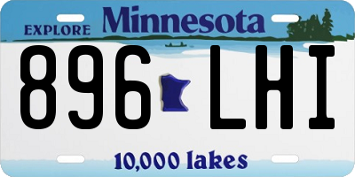 MN license plate 896LHI