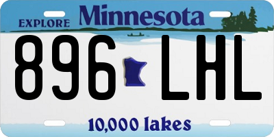 MN license plate 896LHL