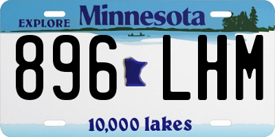 MN license plate 896LHM