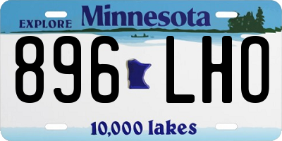 MN license plate 896LHO