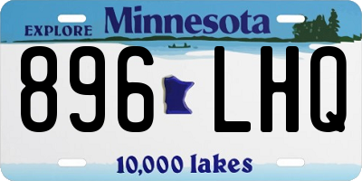 MN license plate 896LHQ