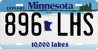 MN license plate 896LHS