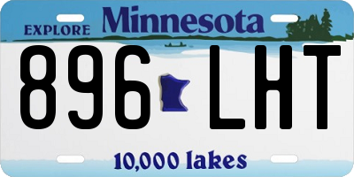 MN license plate 896LHT