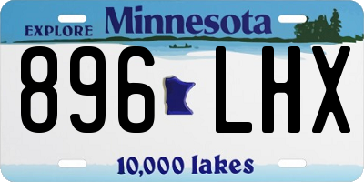 MN license plate 896LHX