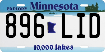 MN license plate 896LID