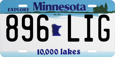 MN license plate 896LIG