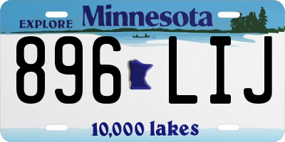 MN license plate 896LIJ