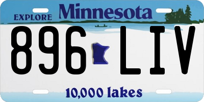 MN license plate 896LIV