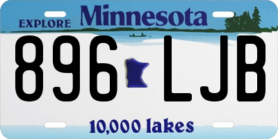 MN license plate 896LJB