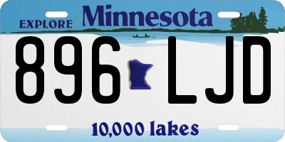 MN license plate 896LJD