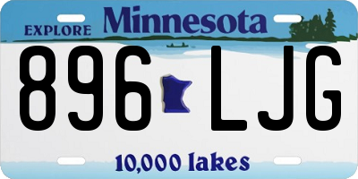MN license plate 896LJG