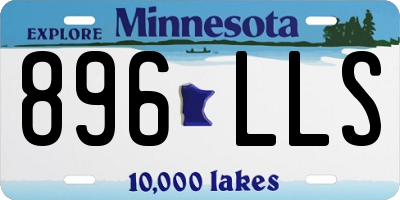 MN license plate 896LLS