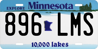 MN license plate 896LMS