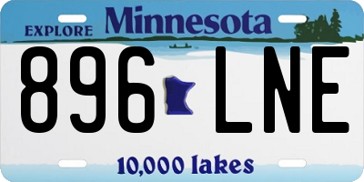 MN license plate 896LNE