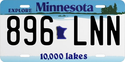 MN license plate 896LNN