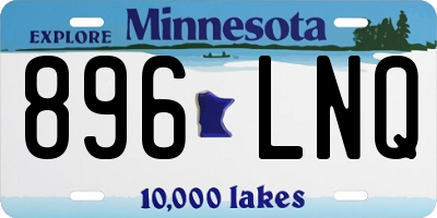 MN license plate 896LNQ