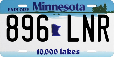 MN license plate 896LNR