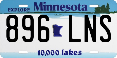 MN license plate 896LNS