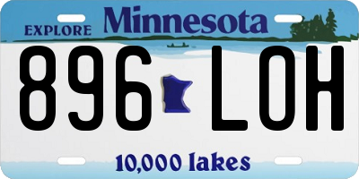 MN license plate 896LOH