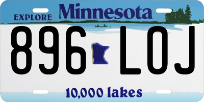 MN license plate 896LOJ