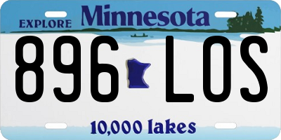 MN license plate 896LOS