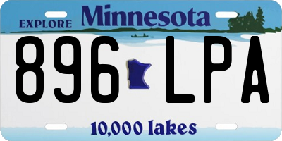 MN license plate 896LPA