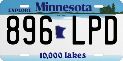 MN license plate 896LPD