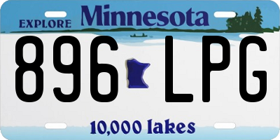 MN license plate 896LPG