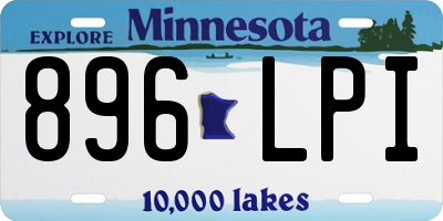 MN license plate 896LPI