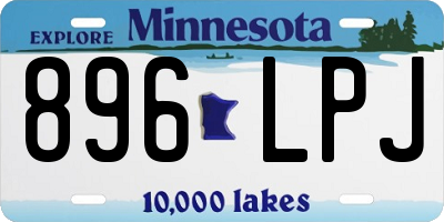 MN license plate 896LPJ