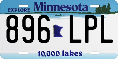 MN license plate 896LPL