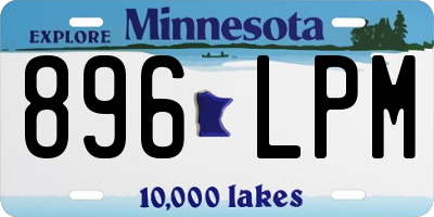 MN license plate 896LPM