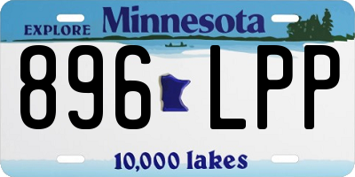MN license plate 896LPP