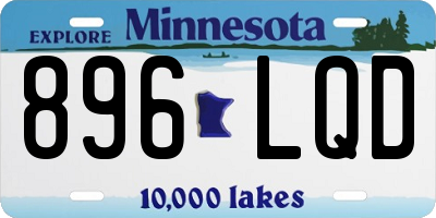 MN license plate 896LQD