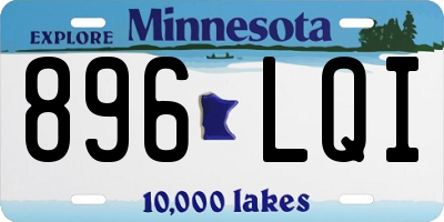 MN license plate 896LQI